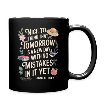 Citation de Book Lover Tomorrow : Anne Shirley - Mug uni - noir - Droite