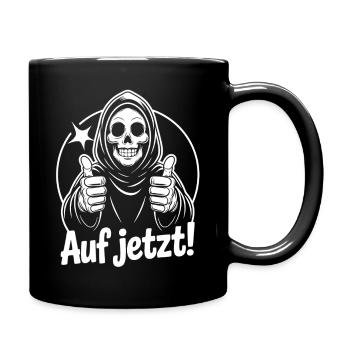 Faucheuse lève le pouce maintenant - Mug uni - noir - Droite