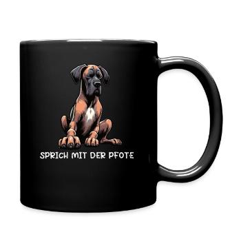 Talk to the Paw Great Dane Great Dane Owner - Full Colour Mug - black - Right
