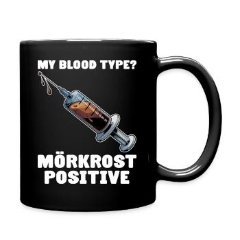 Mörkrost Suède Fika Coffee - Mug uni - noir - Droite