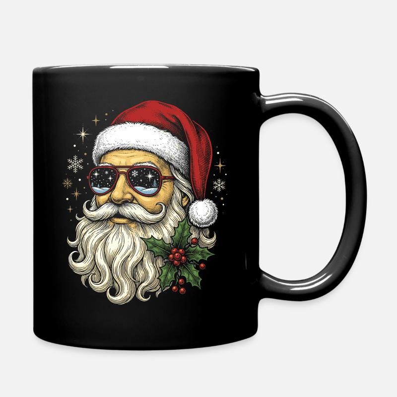 Six Seven Bruh Cool Santa Weihnachtsgeburtstag - Tasse einfarbig - Schwarz
