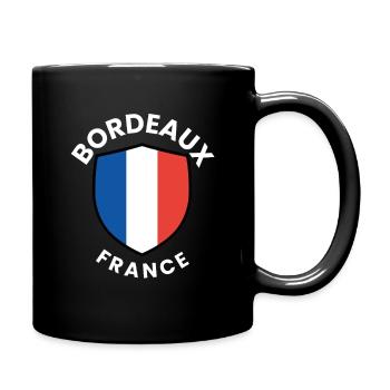 Bordeaux France Shield Design - Full Colour Mug - black - Right
