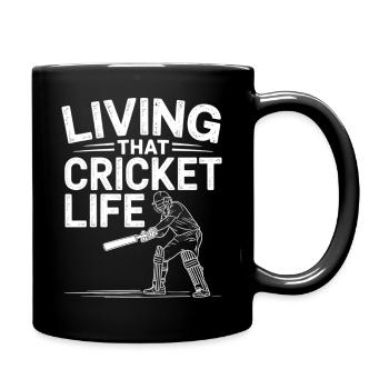 Drôle de cricket : Jeu de cricket vintage - Mug uni - noir - Droite
