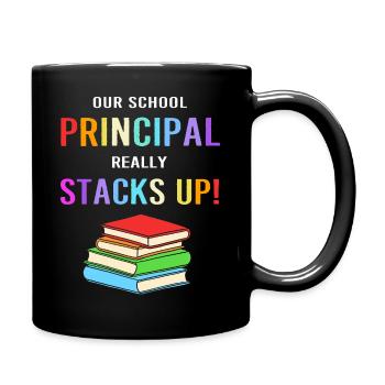 Direktor Schulleitung Schule Rektor Schulleiter - Tasse einfarbig - Schwarz - Rechts
