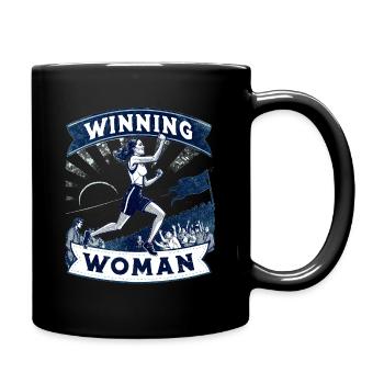 Winning Woman | Jogging - Full Colour Mug - black - Right