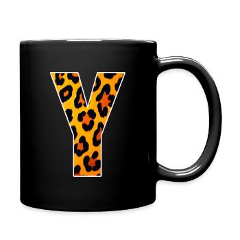 Imprimé en Y Léopard - Mug uni - noir - Droite