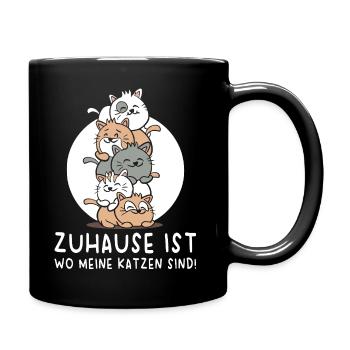 Chat propriétaire de chat, chat dit cadeau - Mug uni - noir - Droite