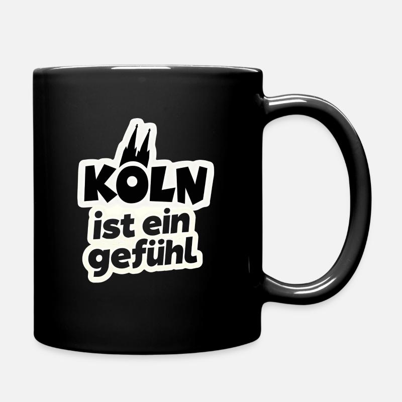 Köln ist ein Gefühl Kölner dom - Tasse einfarbig - Schwarz