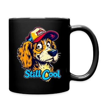 Maskottchen Still Cool Dog - Tasse einfarbig - Schwarz - Rechts