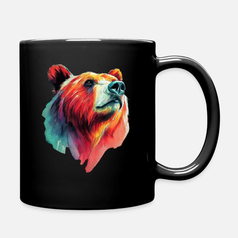 Bear - Full Colour Mug - black
