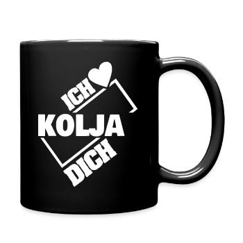 Geschenk für Kolja - Tasse einfarbig - Schwarz - Rechts