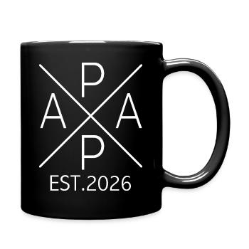 Papa 2026 Logo Expectant Dad 2026 Papa est 2026 - Mug uni - noir - Droite