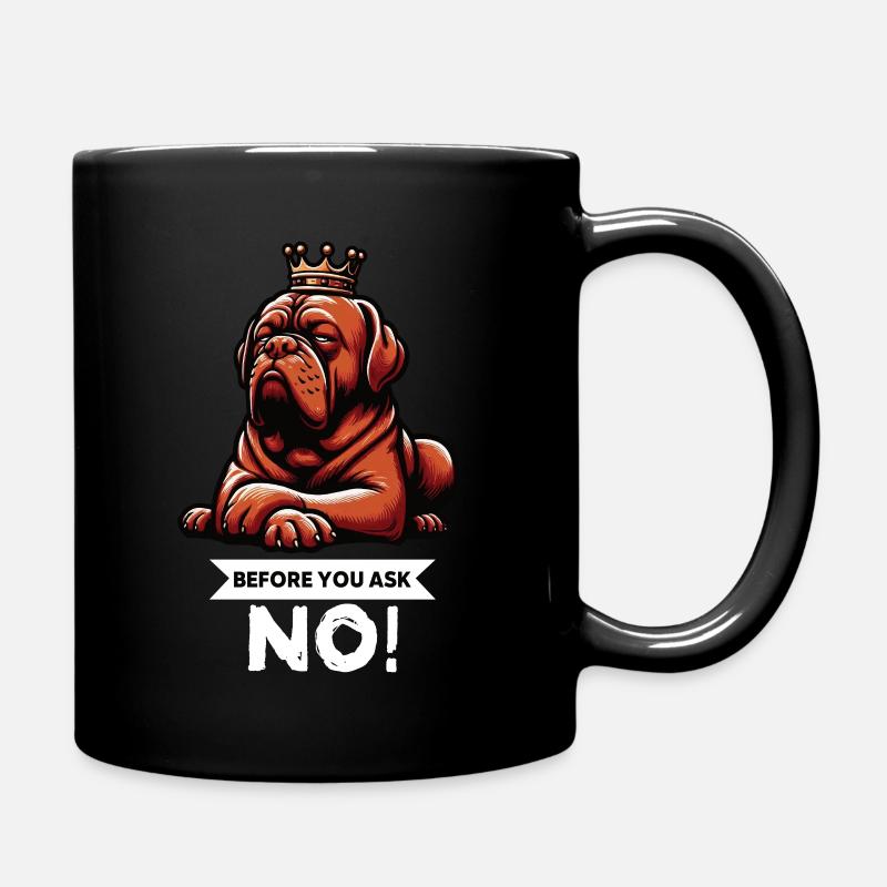 Avant de demander Bordeaux Mastiff Bordeaux Bordeaux - Mug uni - noir