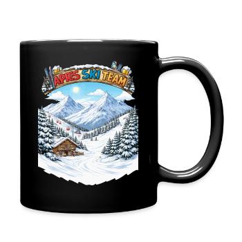 Après Ski Team Mountain Panorama - Full Colour Mug - black - Right