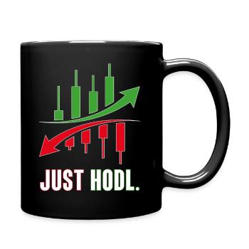 Juste le HODL Trading Actions - Mug uni - noir - Droite