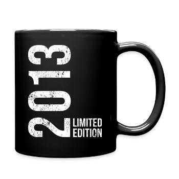 13 Jahre – Jahrgang 2013 Geschenkidee - Tasse einfarbig - Schwarz - Rechts