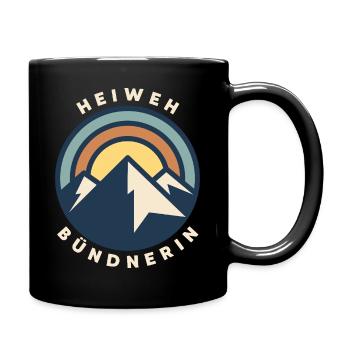 Heiweh des Grisons - Mug uni - noir - Droite