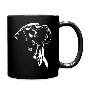 Silhouette de chien Boerboel Wilsigns - Mug uni - noir - Droite