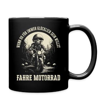 If you want to be happy forever - Full Colour Mug - black - Right