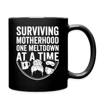 Pouvoir maternel : Crises surmontées - Mug uni - noir - Droite