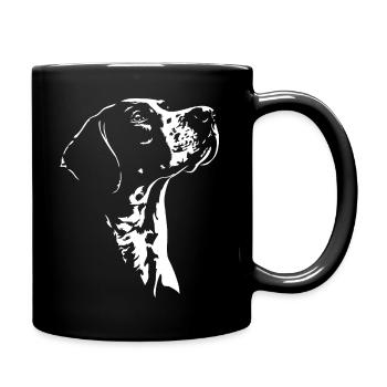 Chiens de chasse à silhouette pointer anglais Wilsigns - Mug uni - noir - Droite