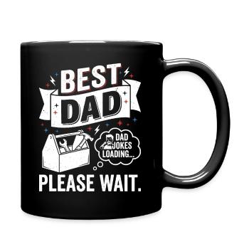 Best Dad: Loading Dad Jokes - Full Colour Mug - black - Right
