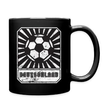 Football allemand rétro - Mug uni - noir - Droite