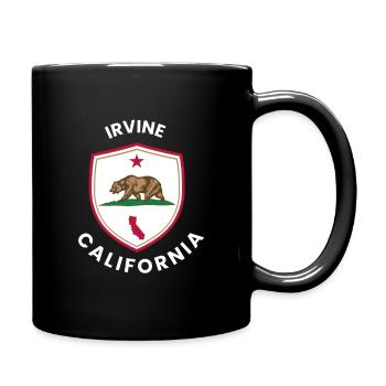 Irvine CA Bear Shield Emblem - Full Colour Mug - black - Right