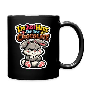 I'm here for the chocolate - Full Colour Mug - black - Right