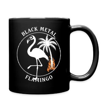 Black Metal Flamingo - Gothic Metal Flamingo - Full Colour Mug - black - Right