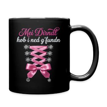 Trachtenshirt Damen Trachten T-Shirt Dirndl Outfit - Full Colour Mug - black - Right