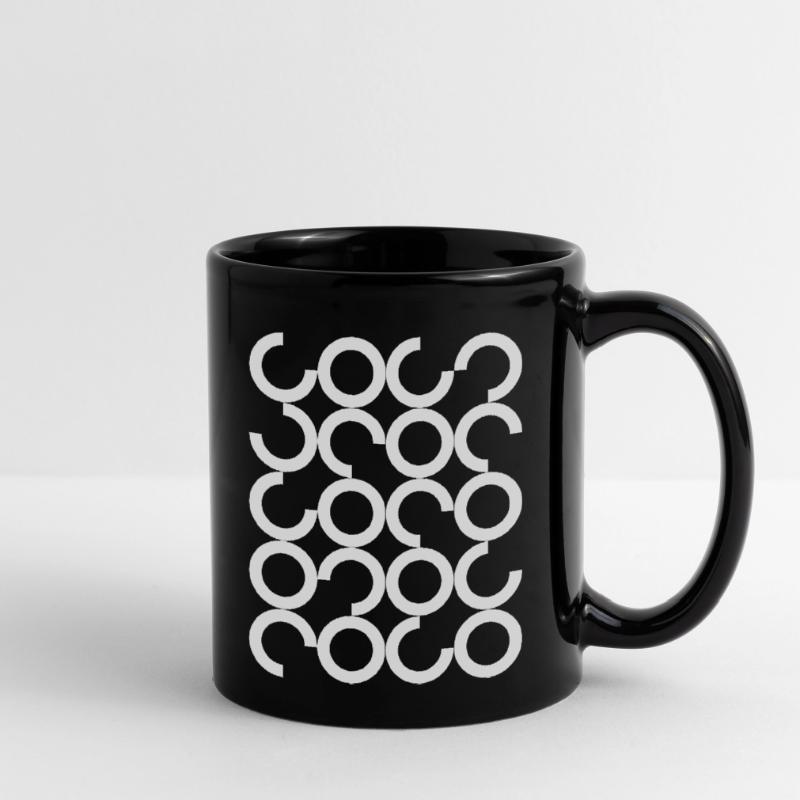 Interlocking Circle Chain Pattern Full Colour Mug