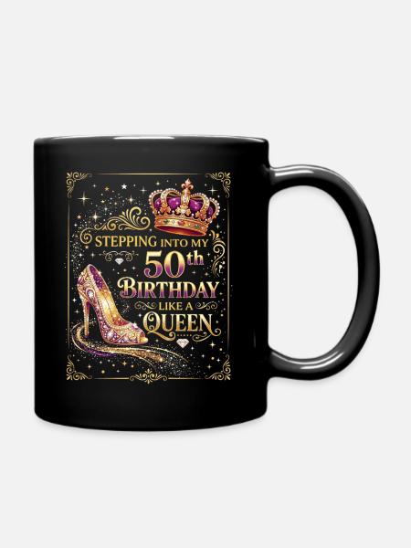 Entrer dans mes 50 ans et 50 ans - Mug uni - noir