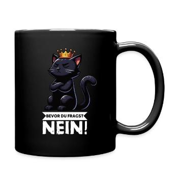 Avant que tu ne demandes Pas de chats Chats Amateur des chats - Mug uni - noir - Droite