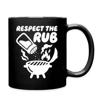 Respect the Rub BBQ Grill - Full Colour Mug - black - Right