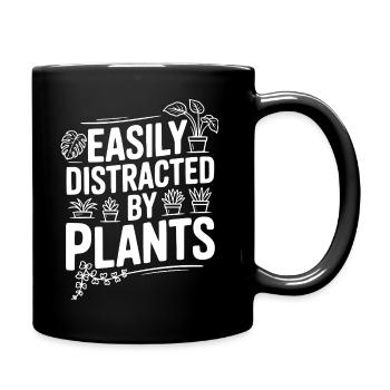 Easily Distracted by Plants - Full Colour Mug - black - Right
