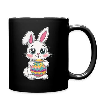 Lapin mignon lapin de Pâques mignon lapin de Pâques - Mug uni - noir - Droite