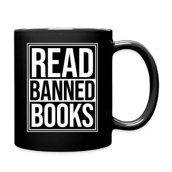 Read Banned Books Verbotene Bücher Lesen Freiheit - Tasse einfarbig - Schwarz - Rechts