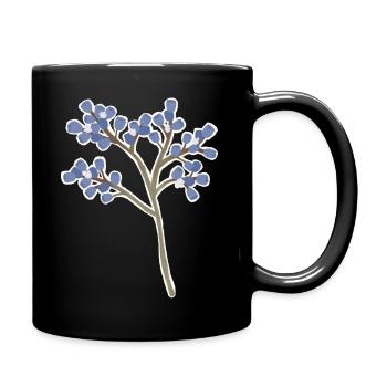 Meerlavendel - Tasse einfarbig - Schwarz - Rechts