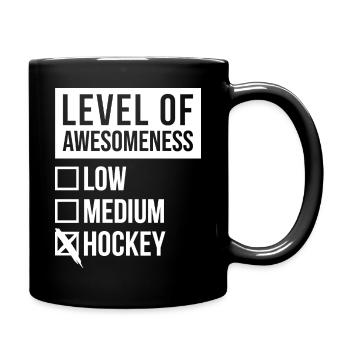 Hockey Hockey Hockey - Tasse einfarbig - Schwarz - Rechts