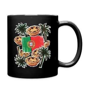Portugal_Flagge_Toertchen - Tasse einfarbig - Schwarz - Rechts