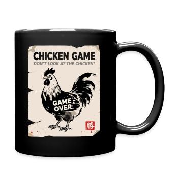 Chicken Game: Don't Look at the Chicken - Full Colour Mug - black - Right