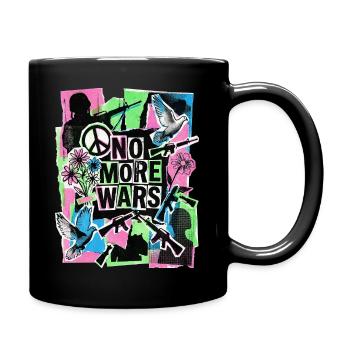 Paix : Plus jamais de guerre - Mug uni - noir - Droite