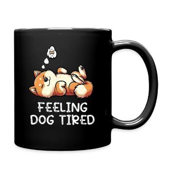 Feeling Dog Tired Shiba Inu Shiba Owner Shiba - Full Colour Mug - black - Right