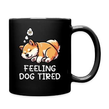 Feeling Dog Tired Shiba Inu Shiba Owner Shiba - Full Colour Mug - black - Right