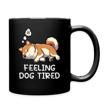 Feeling Dog Tired Shiba Inu Shiba Owner Shiba - Full Colour Mug - black - Right
