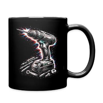 Cordless Screwdriver Tool DIY Design - Full Colour Mug - black - Right