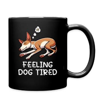 Se sentir fatigué par le chien Podenco Podencos Propriétaire de Podenco - Mug uni - noir - Droite