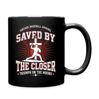 Sauvés par le Closer Christian Baseball Jesus - Mug uni - noir - Droite