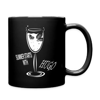 summer starts with cocktail higo - Full Colour Mug - black - Right